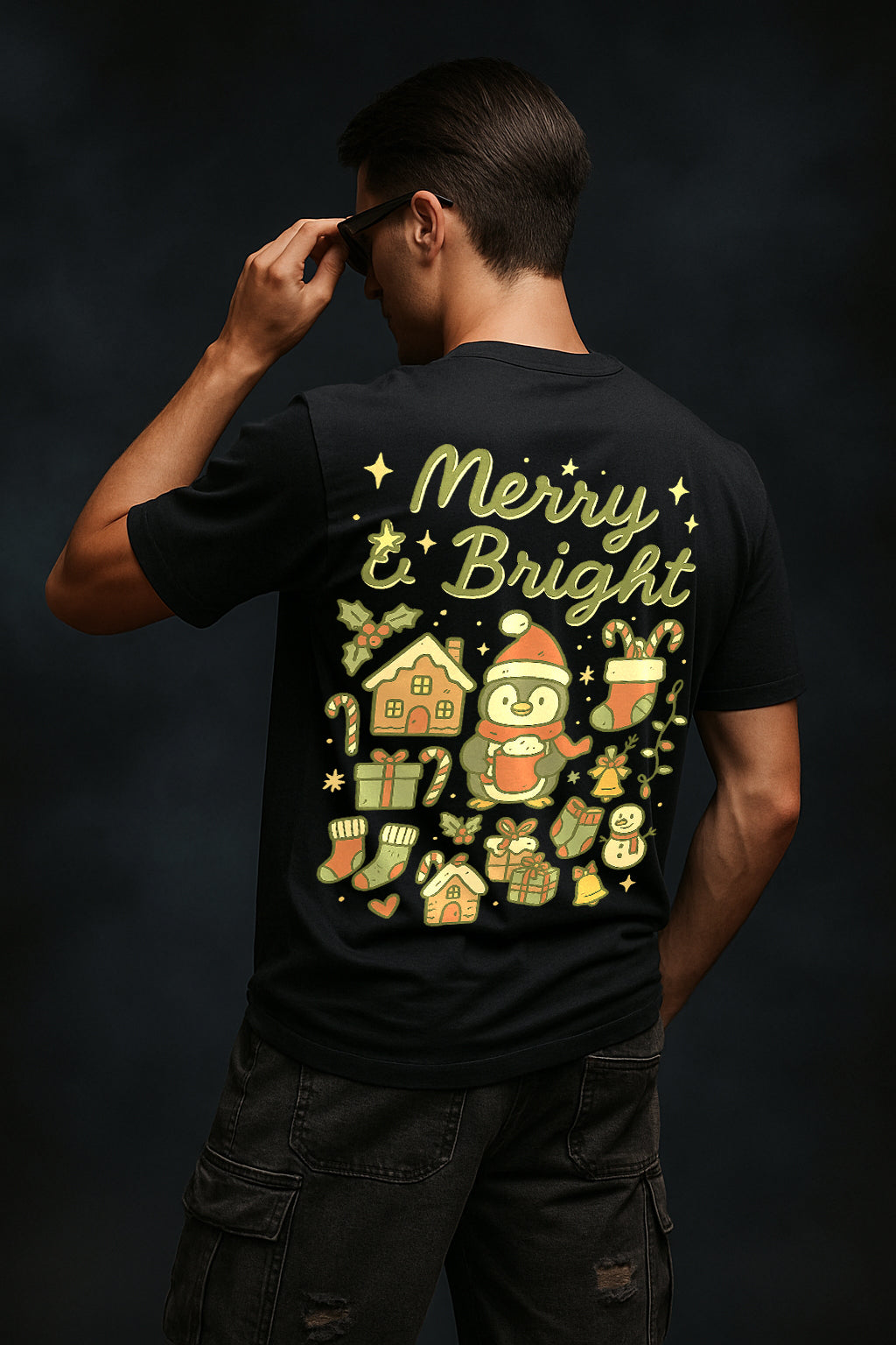 MERRY & BRIGHT - COZY CHRISTMAS GRAPHIC TEE