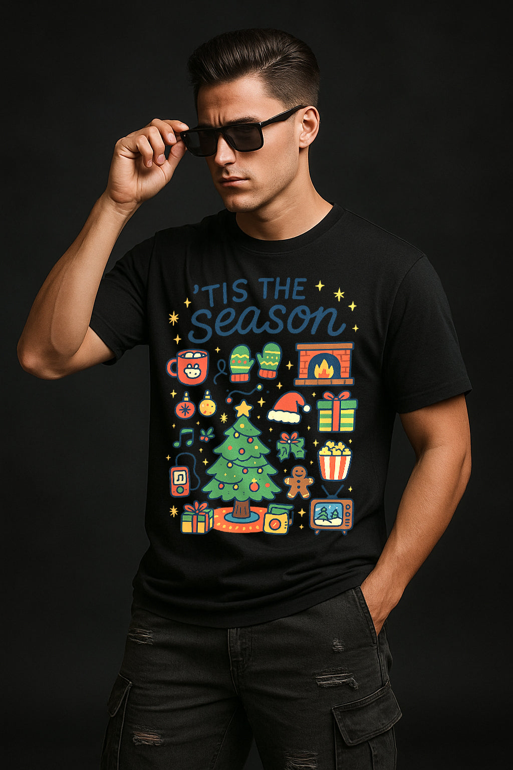 MERRY & BRIGHT - COZY CHRISTMAS GRAPHIC TEE