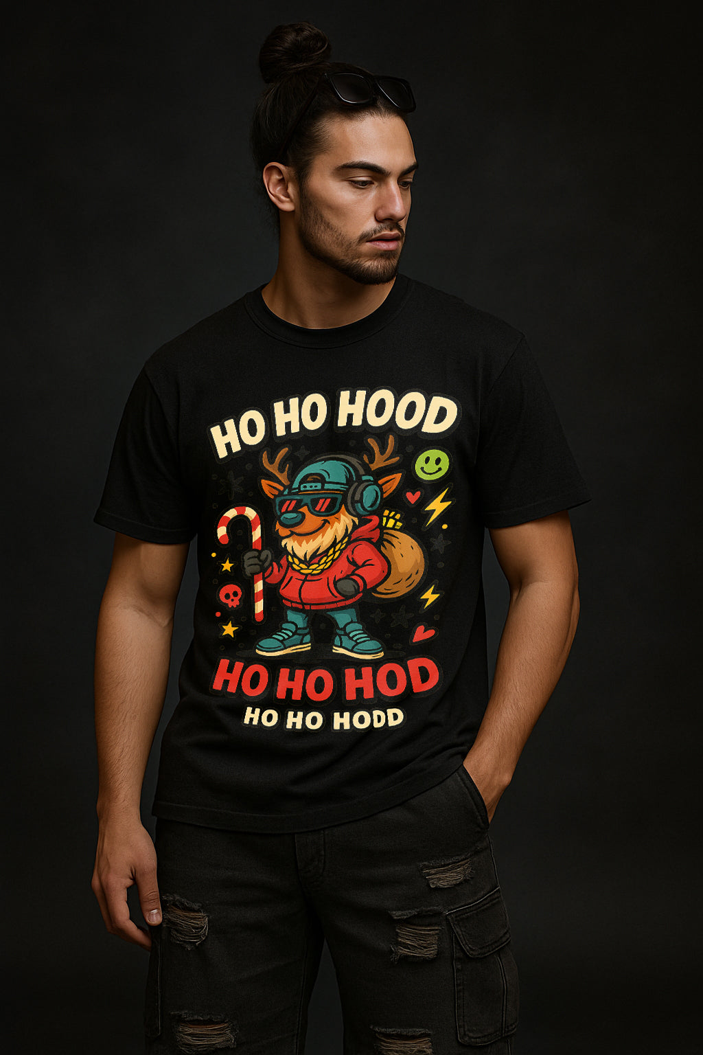 HO HO HOOD - STREET REINDEER TEE